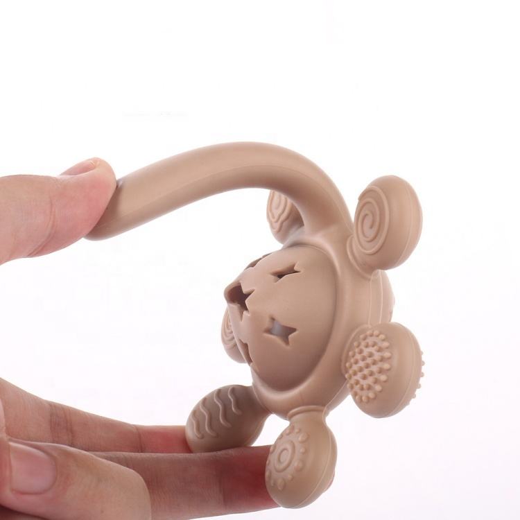 Pik A Boo Sun Silicone Teether Rattle Toy For Babies