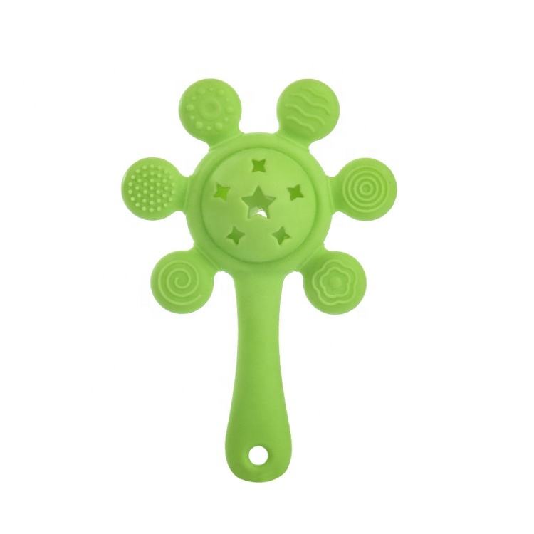 Pik A Boo Sun Silicone Teether Rattle Toy For Babies