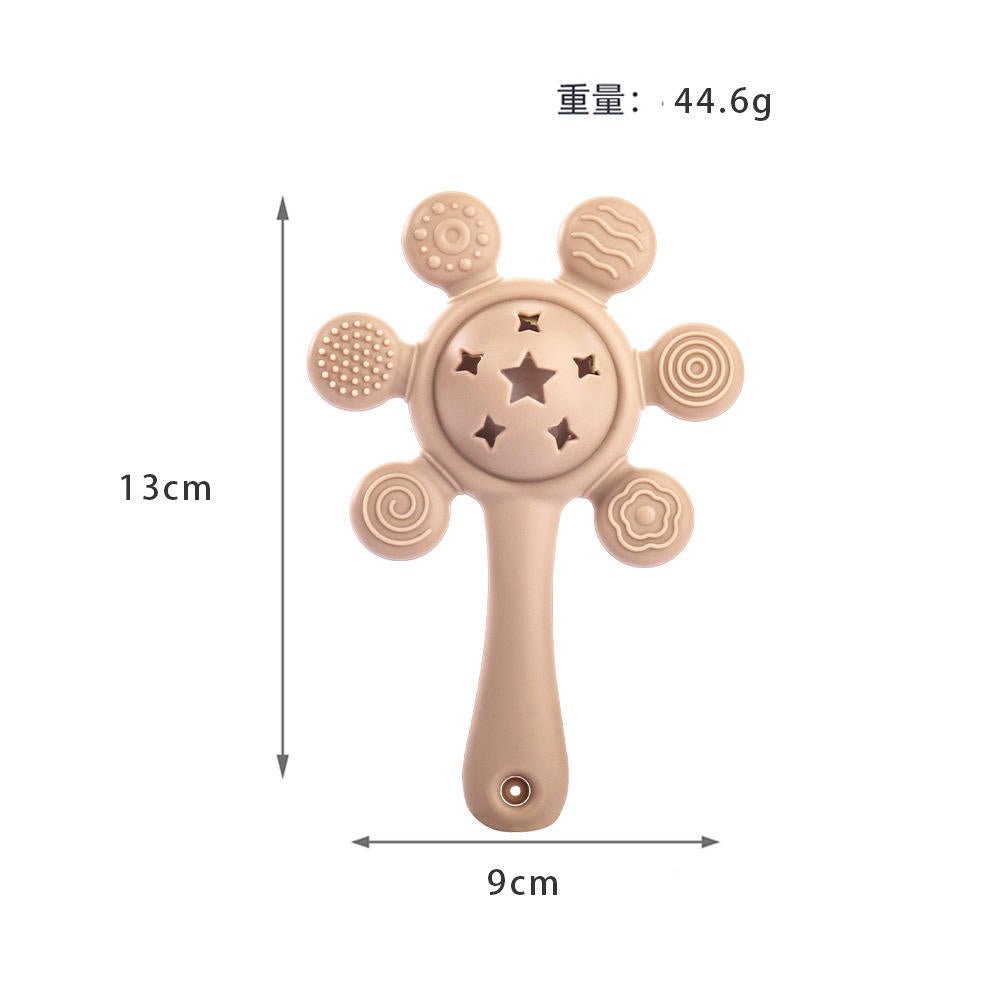 Pik A Boo Sun Silicone Teether Rattle Toy For Babies