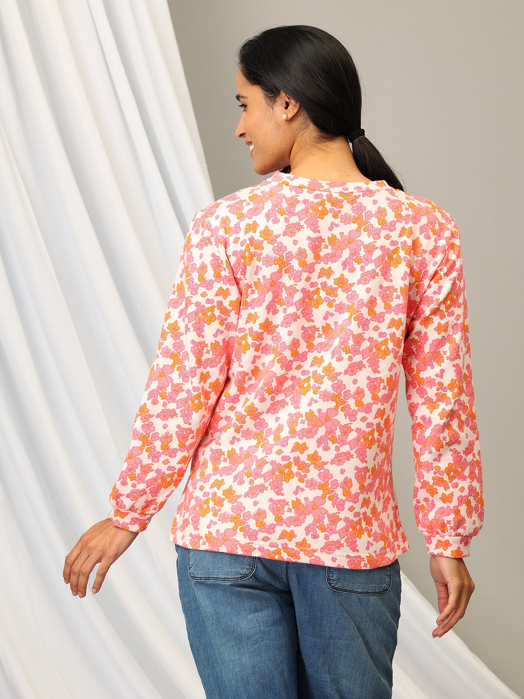  Pink-A-Rine Dream Maternity and Nursing Sweatshirt Pink