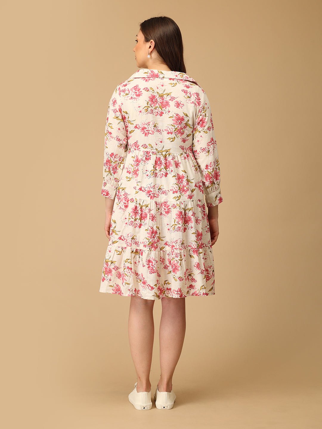  Pinked & Petaled Maternity and Nursing Dress Pink