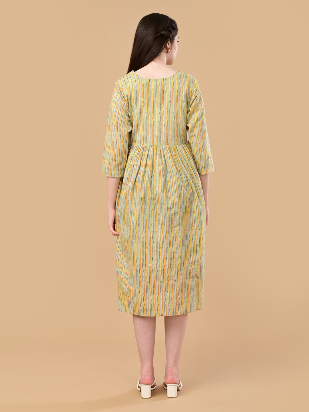  Pixel Pulse Maternity and Nursing Dress Multi
