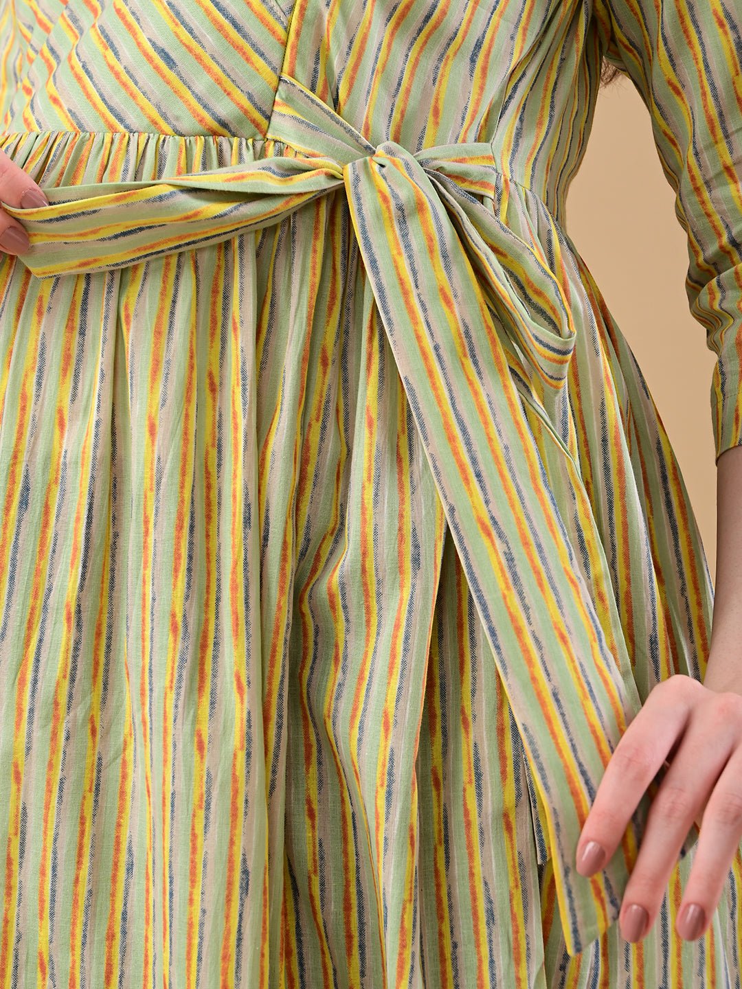  Pixel Pulse Maternity and Nursing Dress Multi