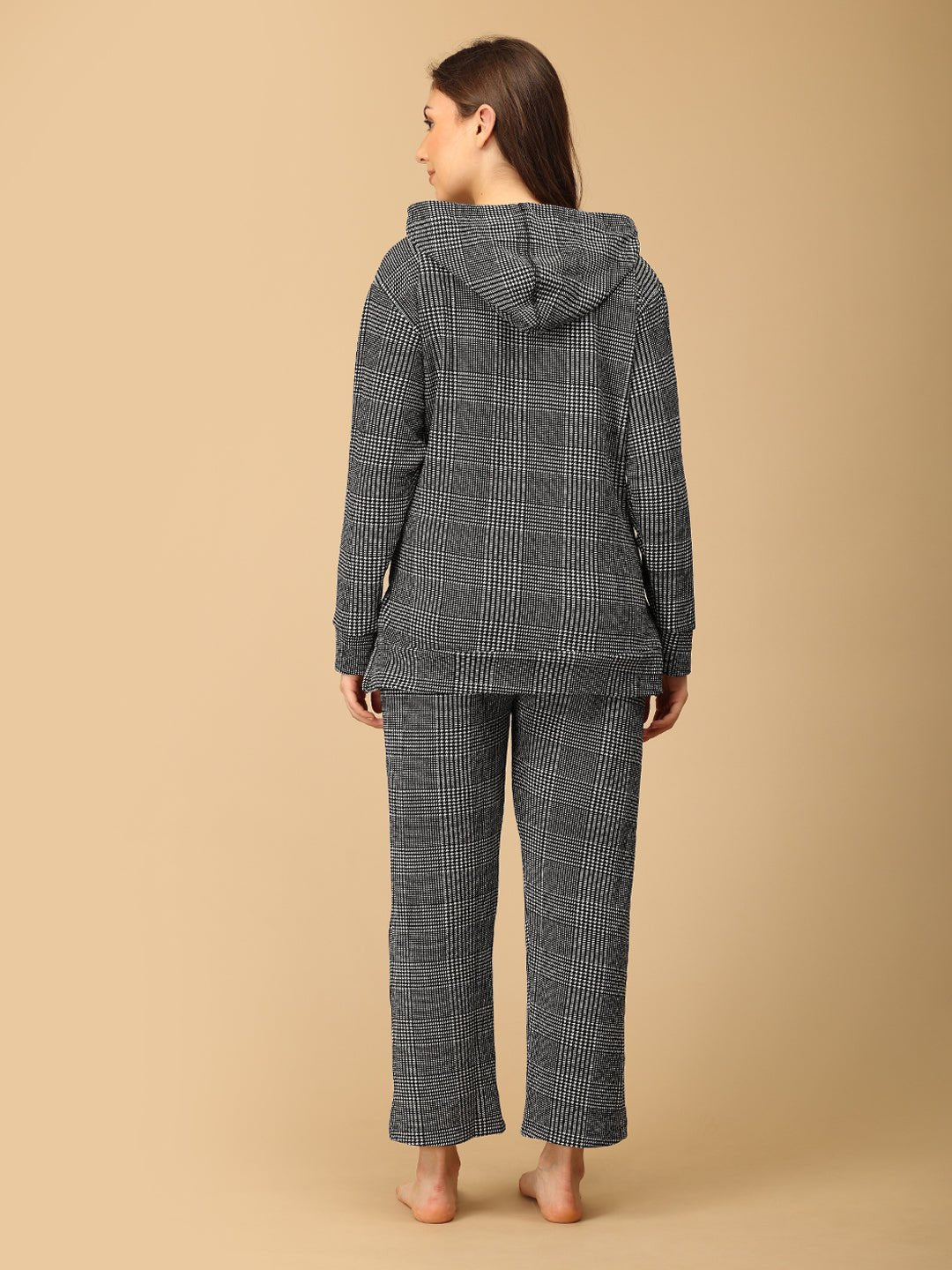  Plaiditude Maternity and Nursing Hoodie Pajama Loungewear Set Black