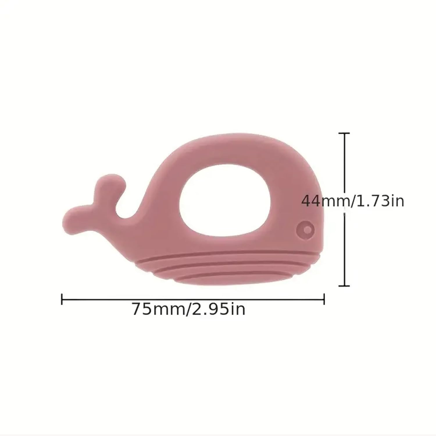 Playbox 3 Pcs BPA Free Silicone Whale Teether Teething Toys For Babies
