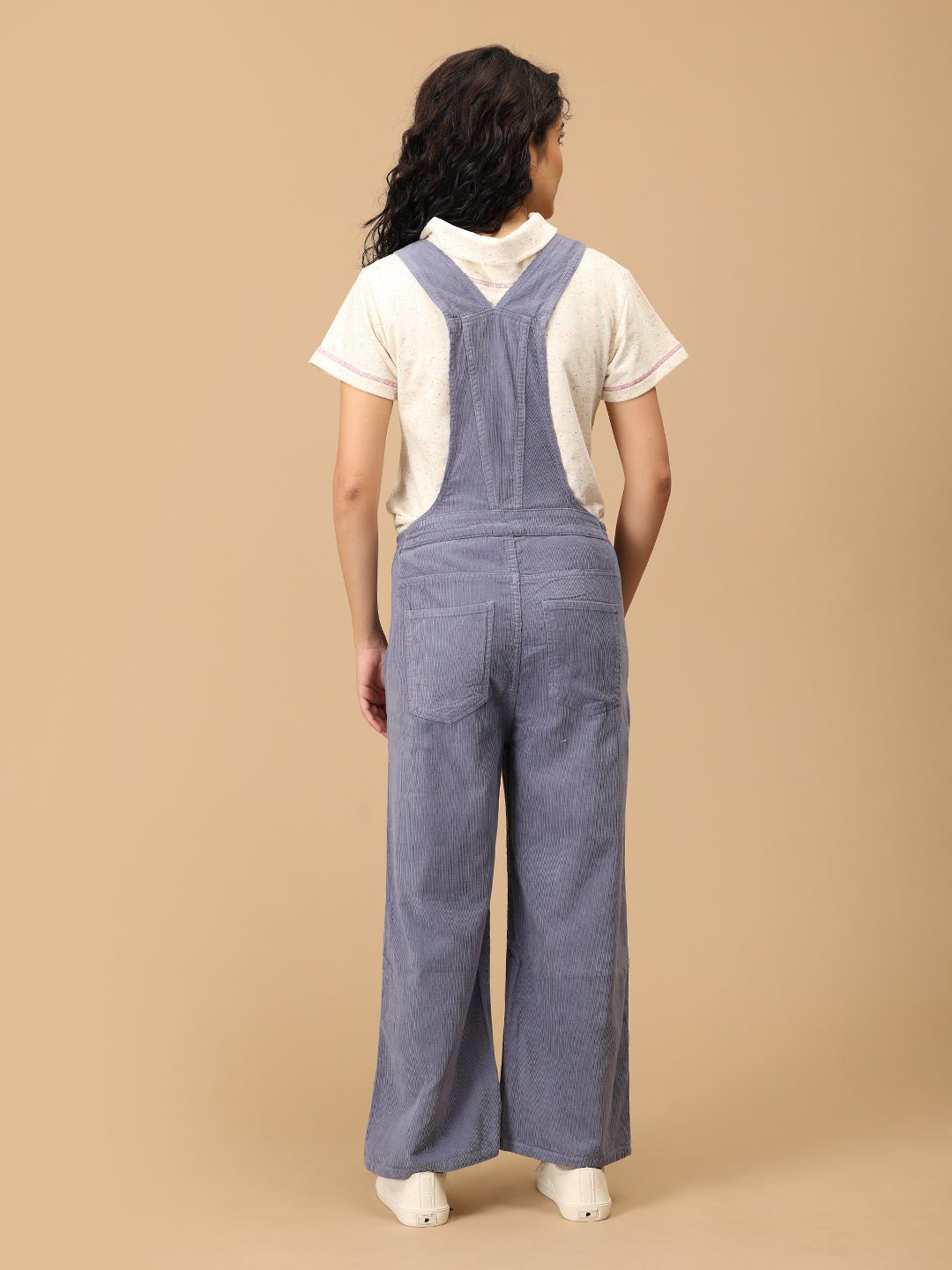  Powder Blue Corduroy Maternity Dungaree Powder Blue