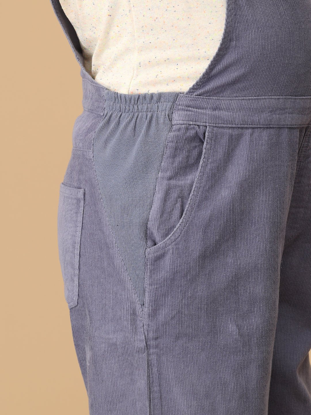  Powder Blue Corduroy Maternity Dungaree Powder Blue