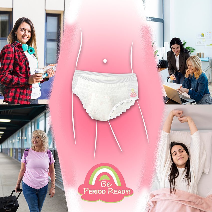 White Square Prowee Disposable Women Period Panty Leak-Proof Heavy Flow 5-Pack