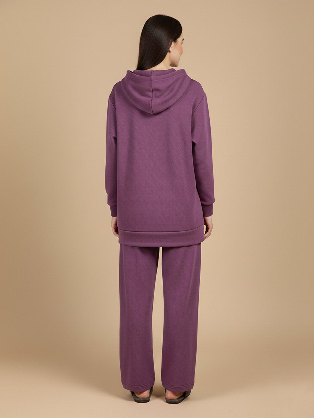  Frostbite Maternity and Nursing Hoodie Pajama Set Purple