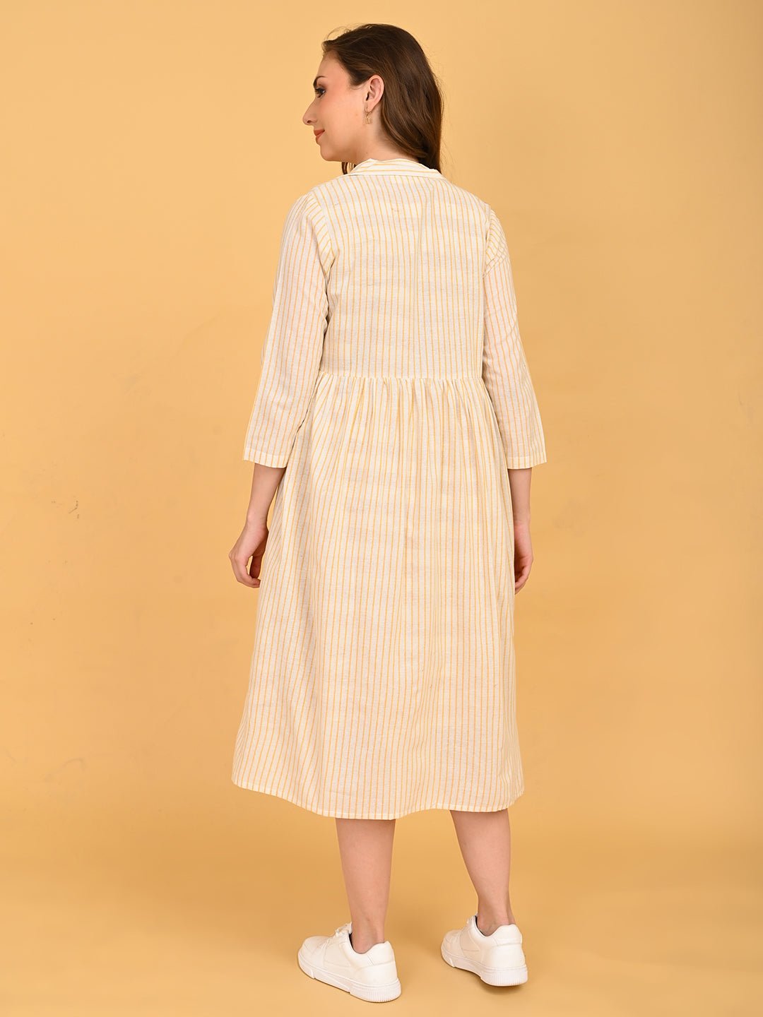  Quiet Grid Maternity and Nursing Shacket Dress Multi