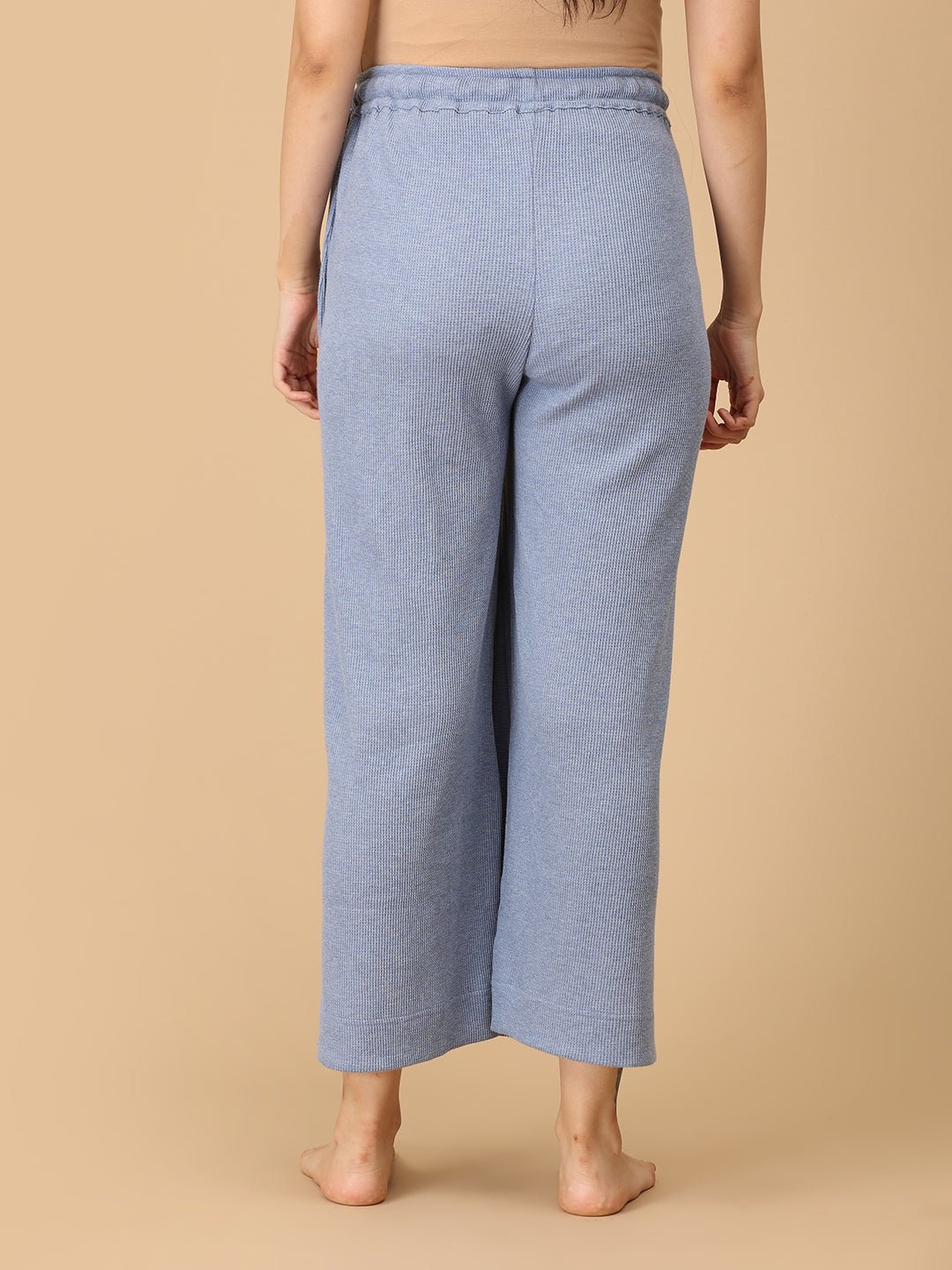  Quiet Hour Waffle Maternity Culottes Pants Blue