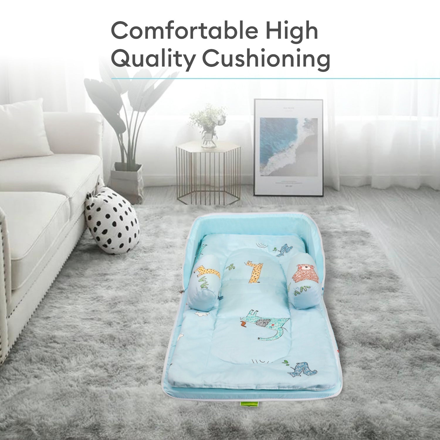 Baby Nest Lite 100% Cotton Portable Bed For Babies