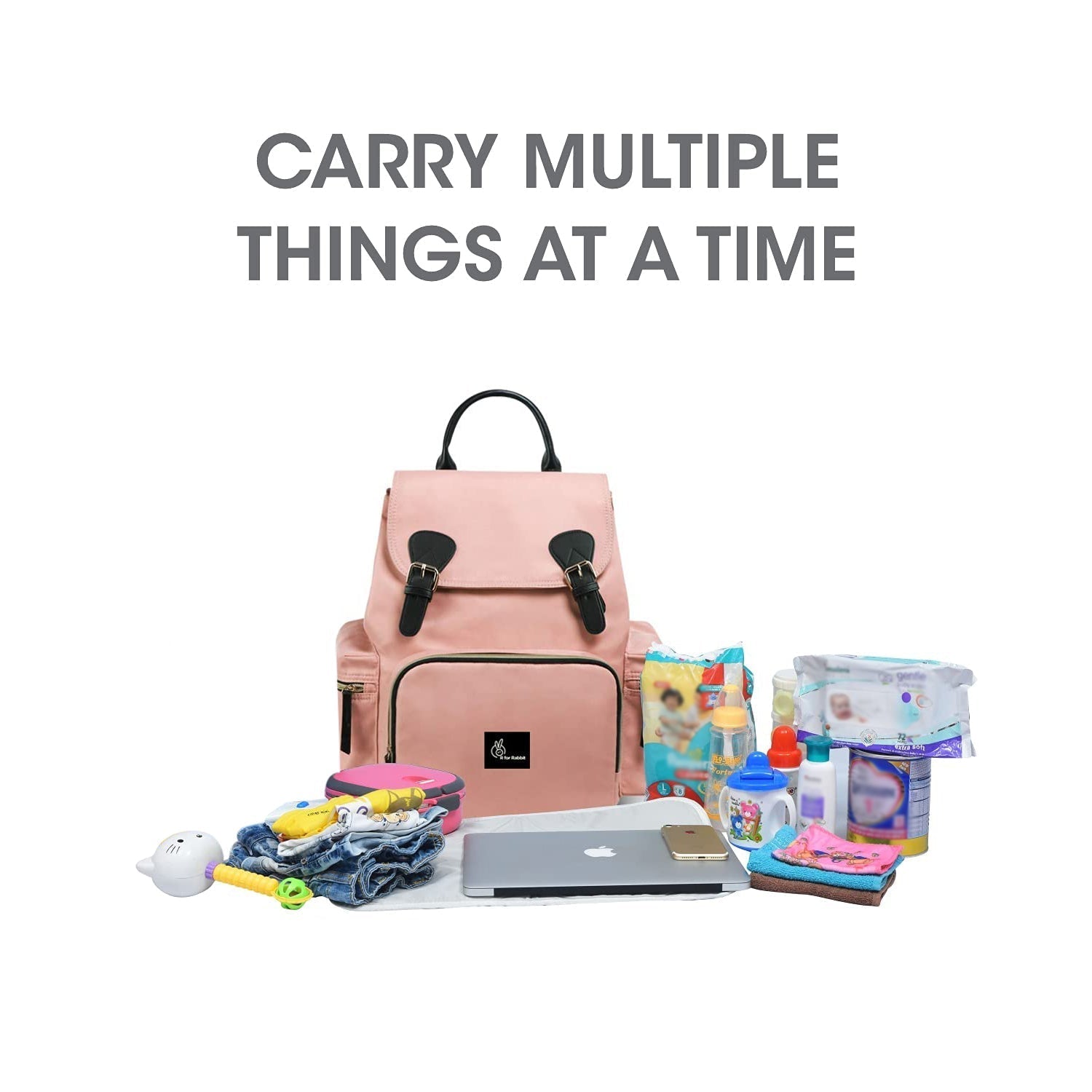 R For Rabbit Caramello Bliss Diaper Bag Pink 2.2lb