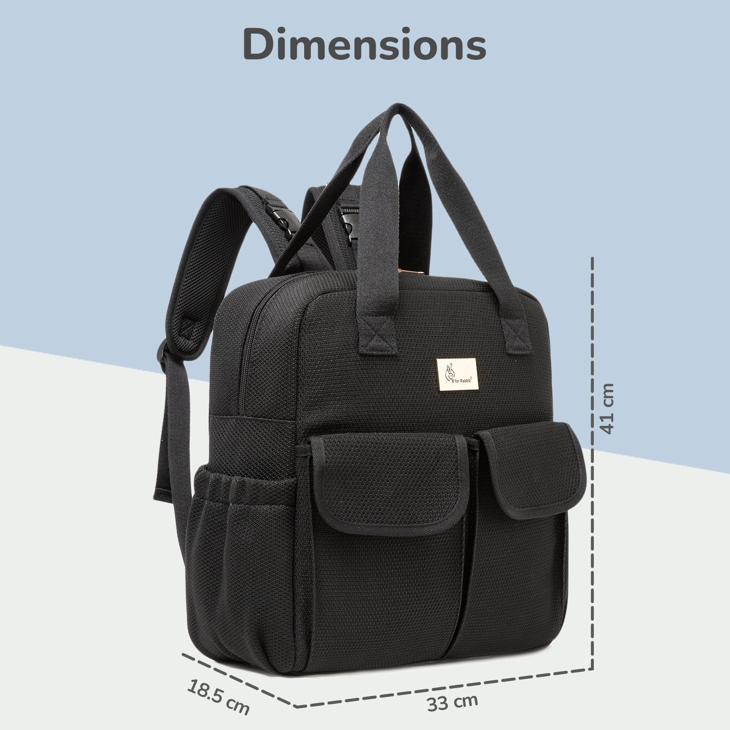 R For Rabbit Caramello Breezy Diaper Bag Flyknit Material 19.5L 1.54lb