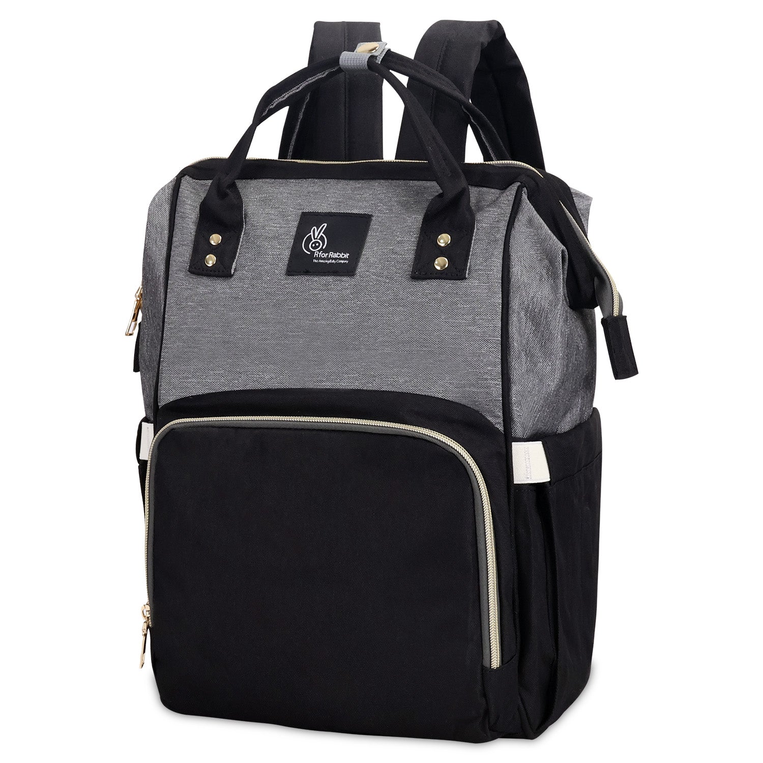 R for Rabbit Caramello Black Grey Smart Fashionable Diaper Bag