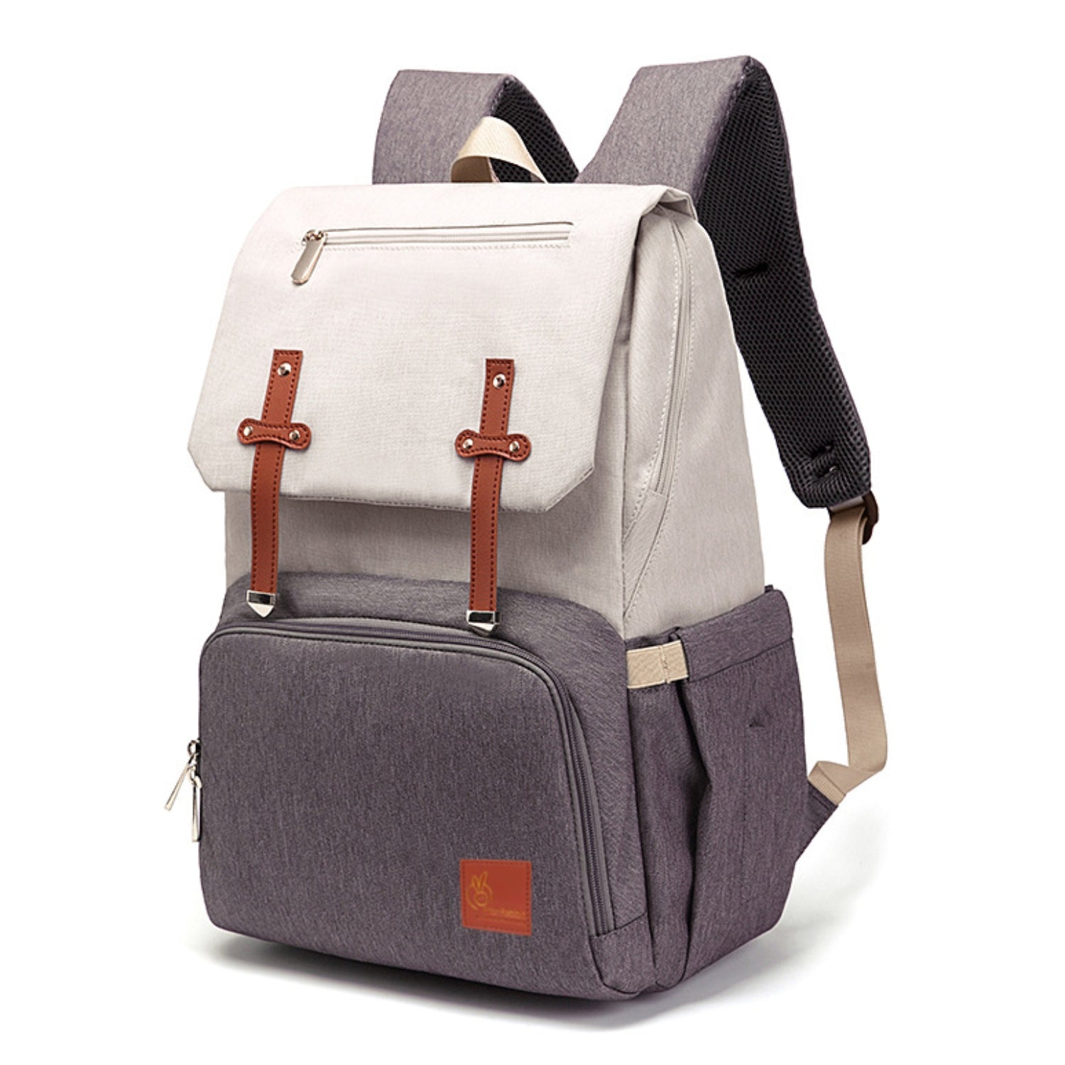 R For Rabbit Caramello Smart Diaper Bag Beige Brown 17.32x10.63x7.87in 2.2lb