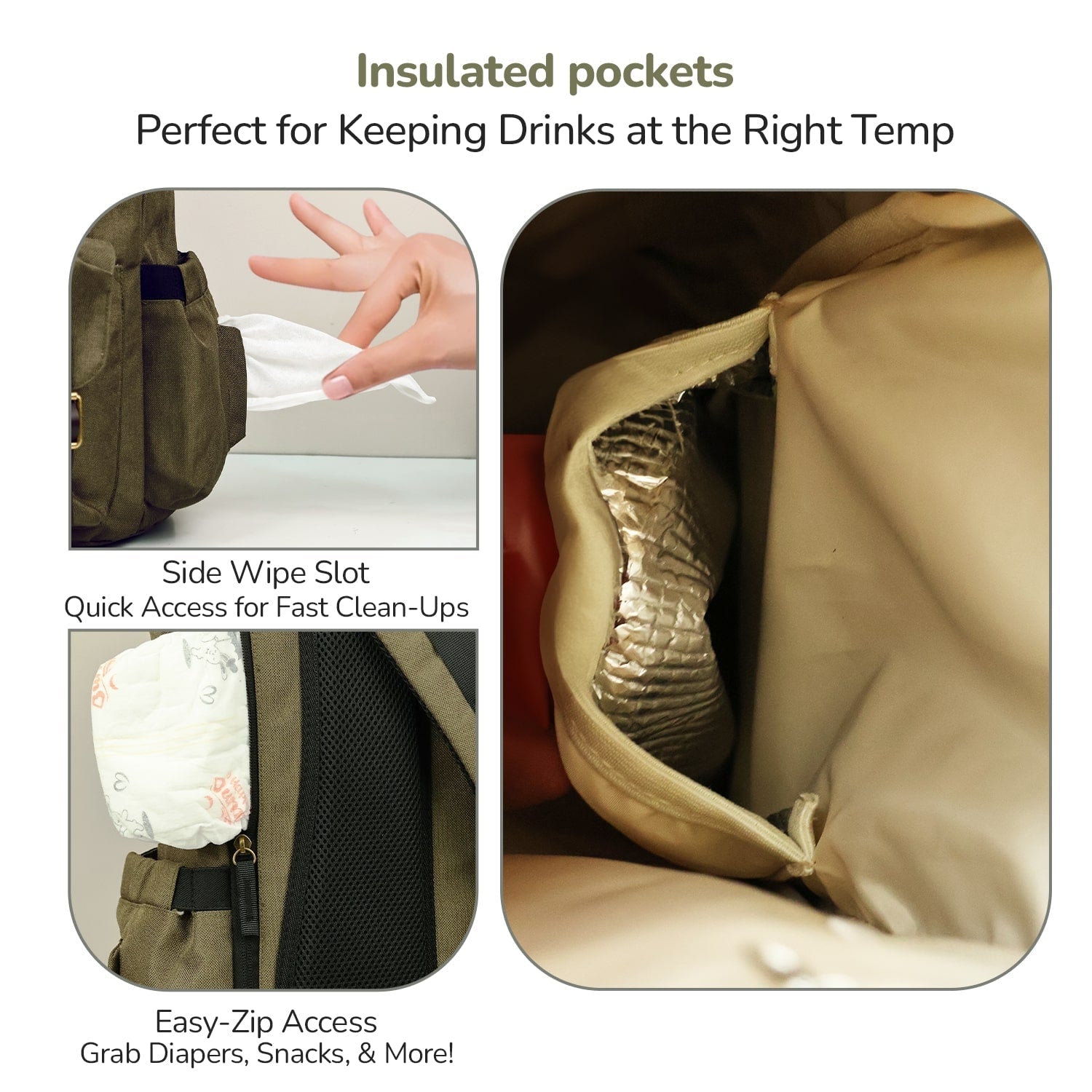 R for Rabbit Caramello Sportz Diaper Bag 900D Polyester Insulated Pockets 22L