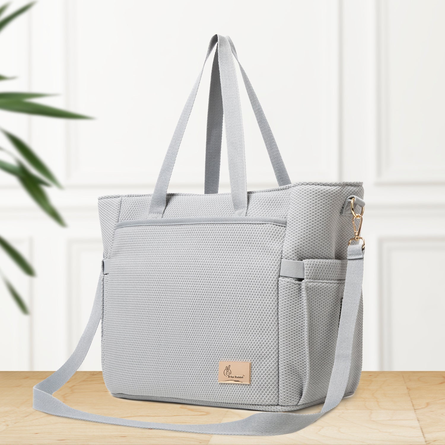 R For Rabbit Caramello Tote Diaper Bag Flyknit Fabric Multi-Purpose 18.3L