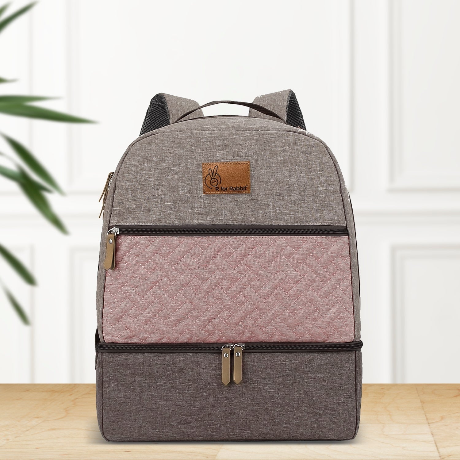 R for Rabbit Caramello Truffle Diaper Bag Insulated Polyester 13x6x17in