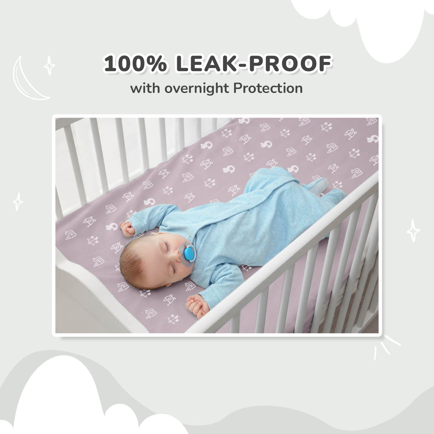 R For Rabbit Dry Nap Ultra Sheets Grey Medium 0.42lb