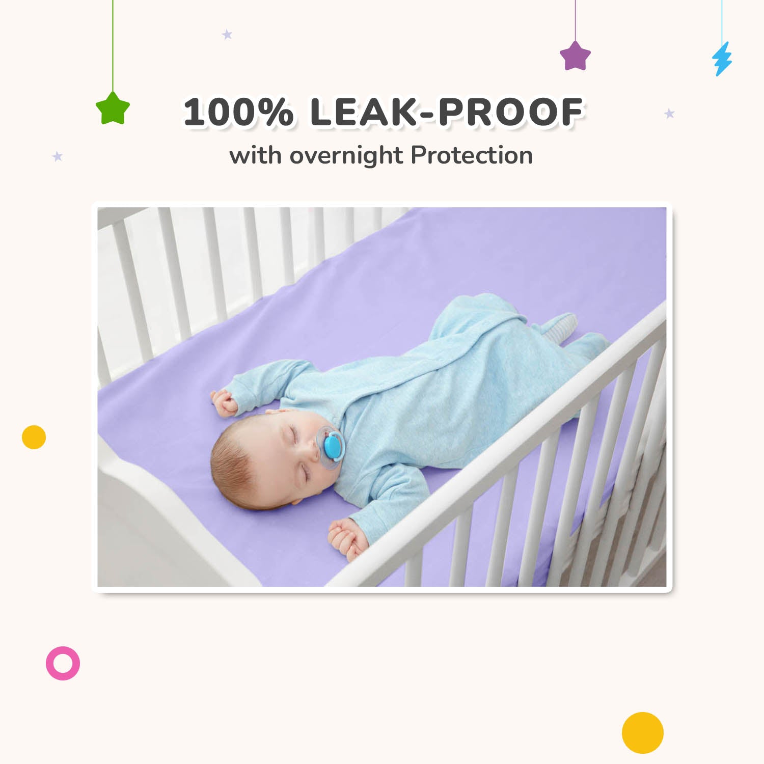 R for Rabbit Dry Nap Bliss Mattress Protector Waterproof Leak Proof Blue