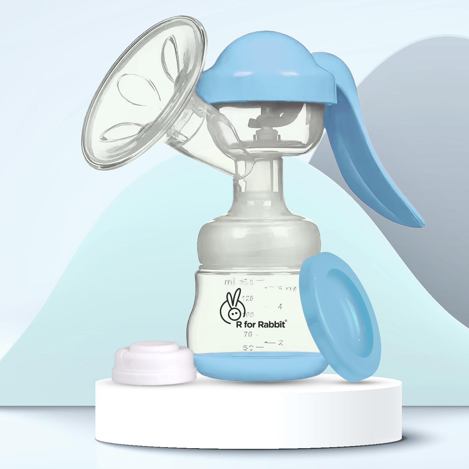 R For Rabbit First Feed Cozy Manual Breast Pump Blue 0.4lb