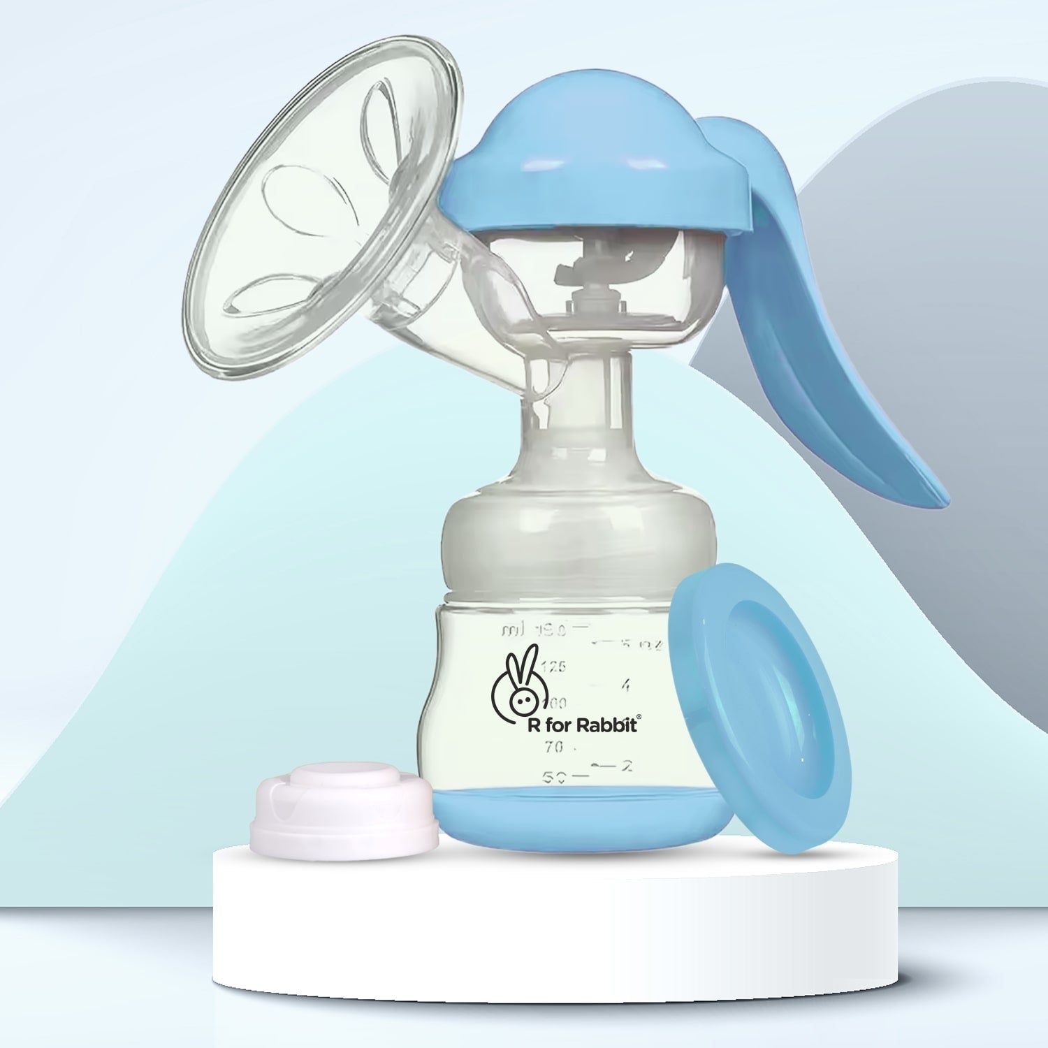 R For Rabbit First Feed Cozy Manual Breast Pump Blue 180ml 0.4lb