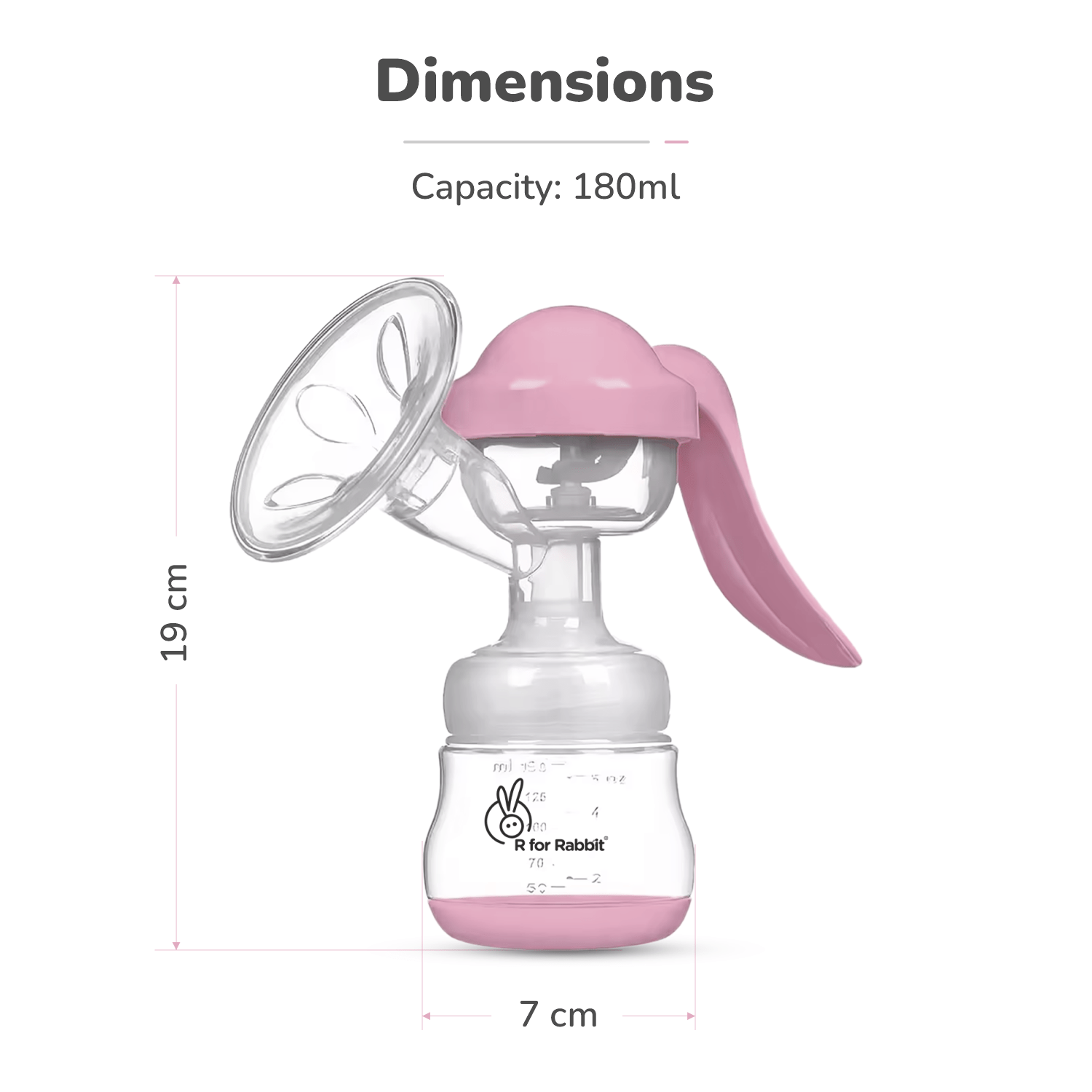 R For Rabbit First Feed Cozy Manual Breast Pump Blue 0.4lb
