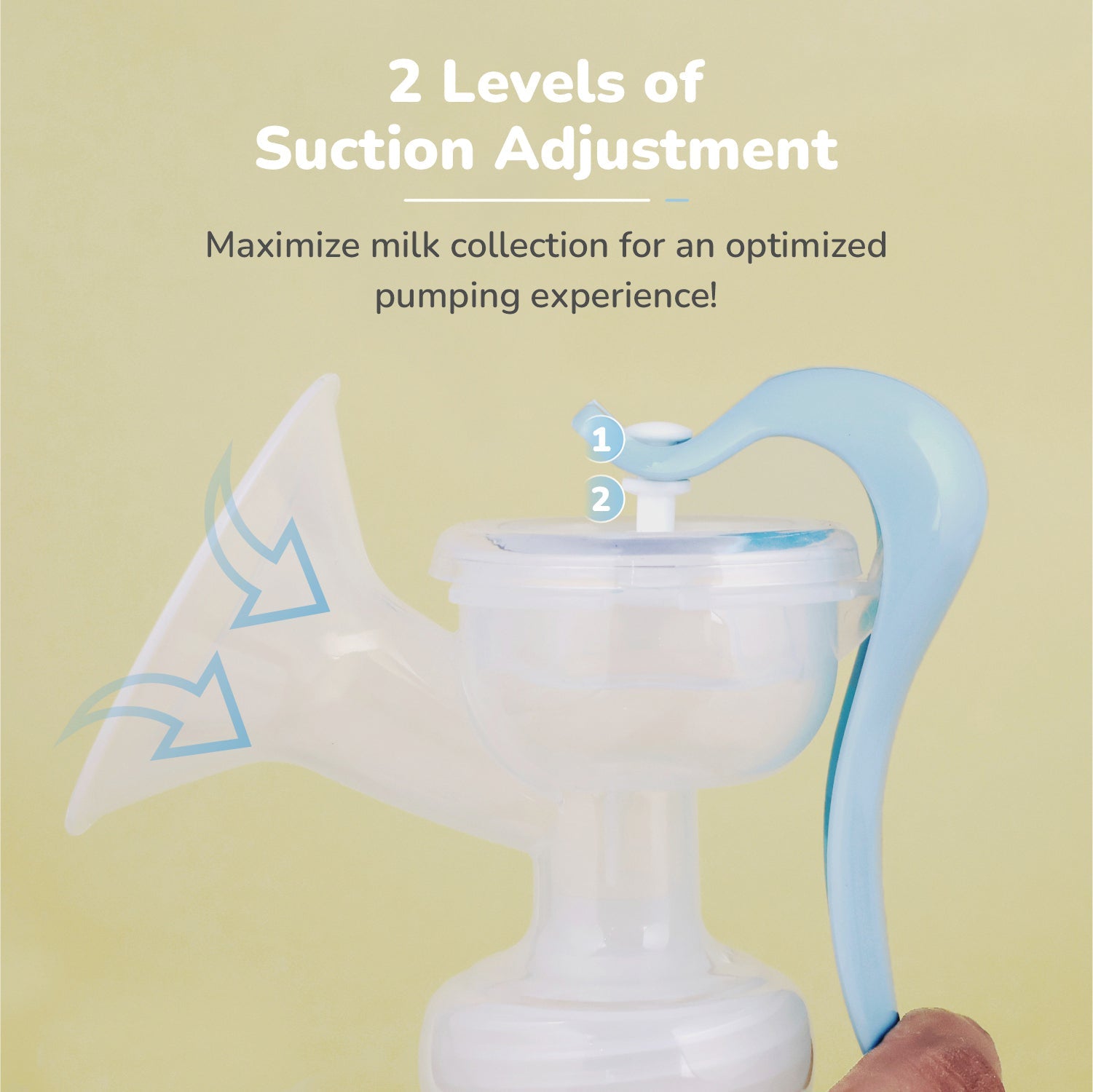 R For Rabbit First Feed Cozy Manual Breast Pump 2 Suction Levels BPA Free 0.4lb