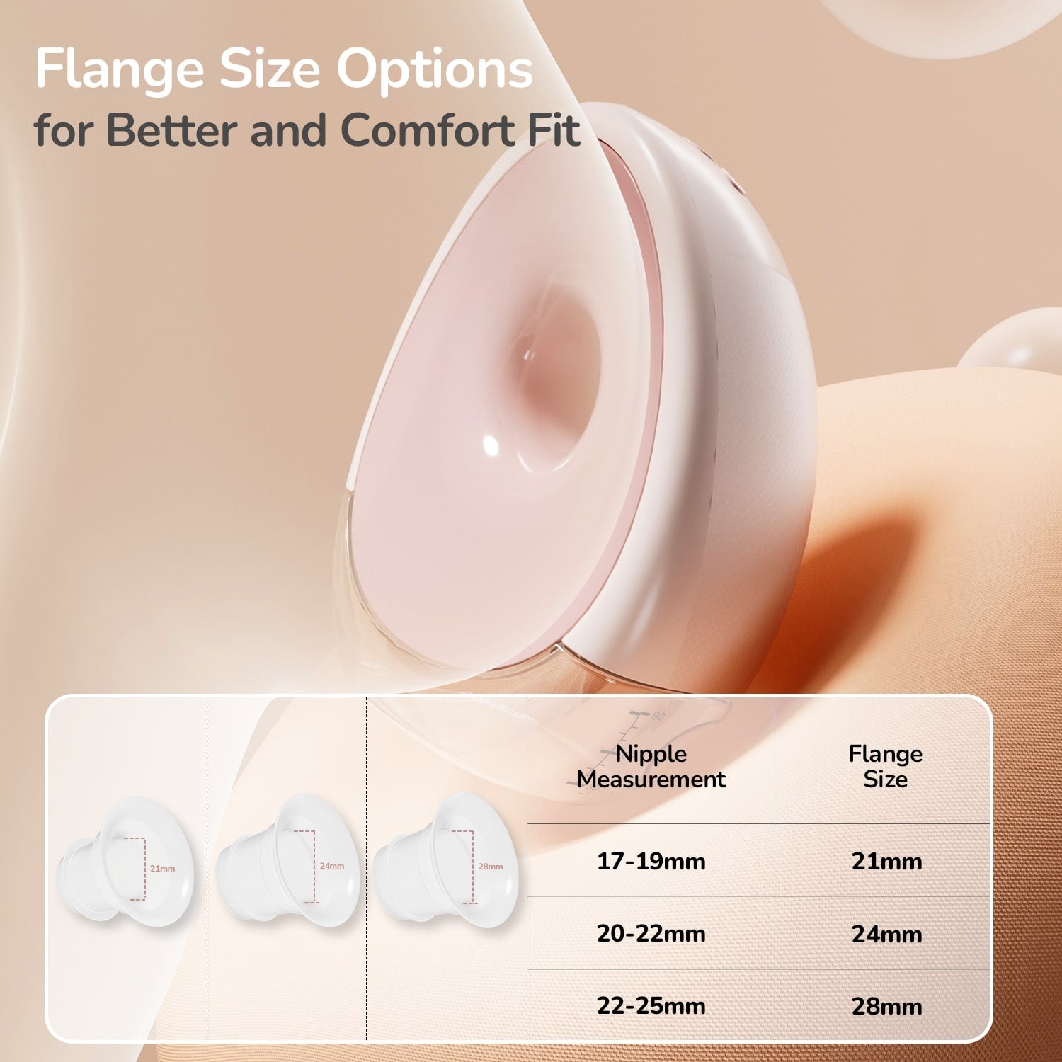 R For Rabbit First Feed Flexi Wearable Breast Pump Pink 120ml 0.55lb