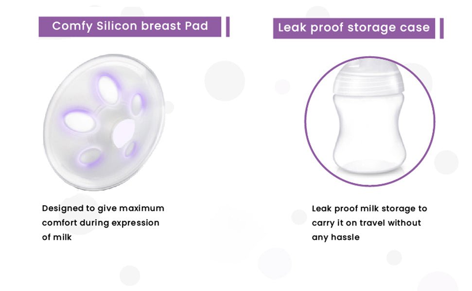 R For Rabbit First Feed Manual Breast Pump BPA Free Purple 0.73lb