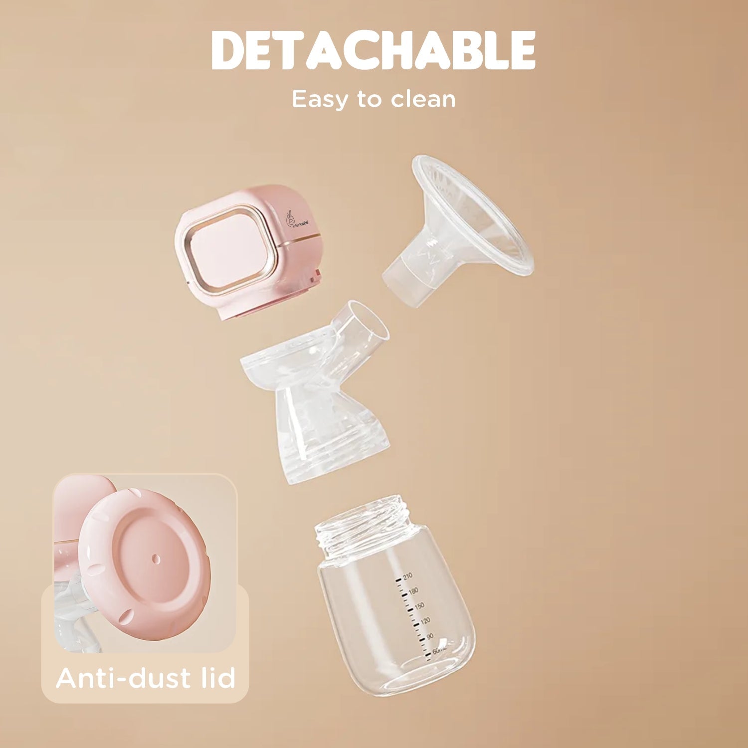 R For Rabbit First Feed Pure Electric Breast Pump White 0.002lb