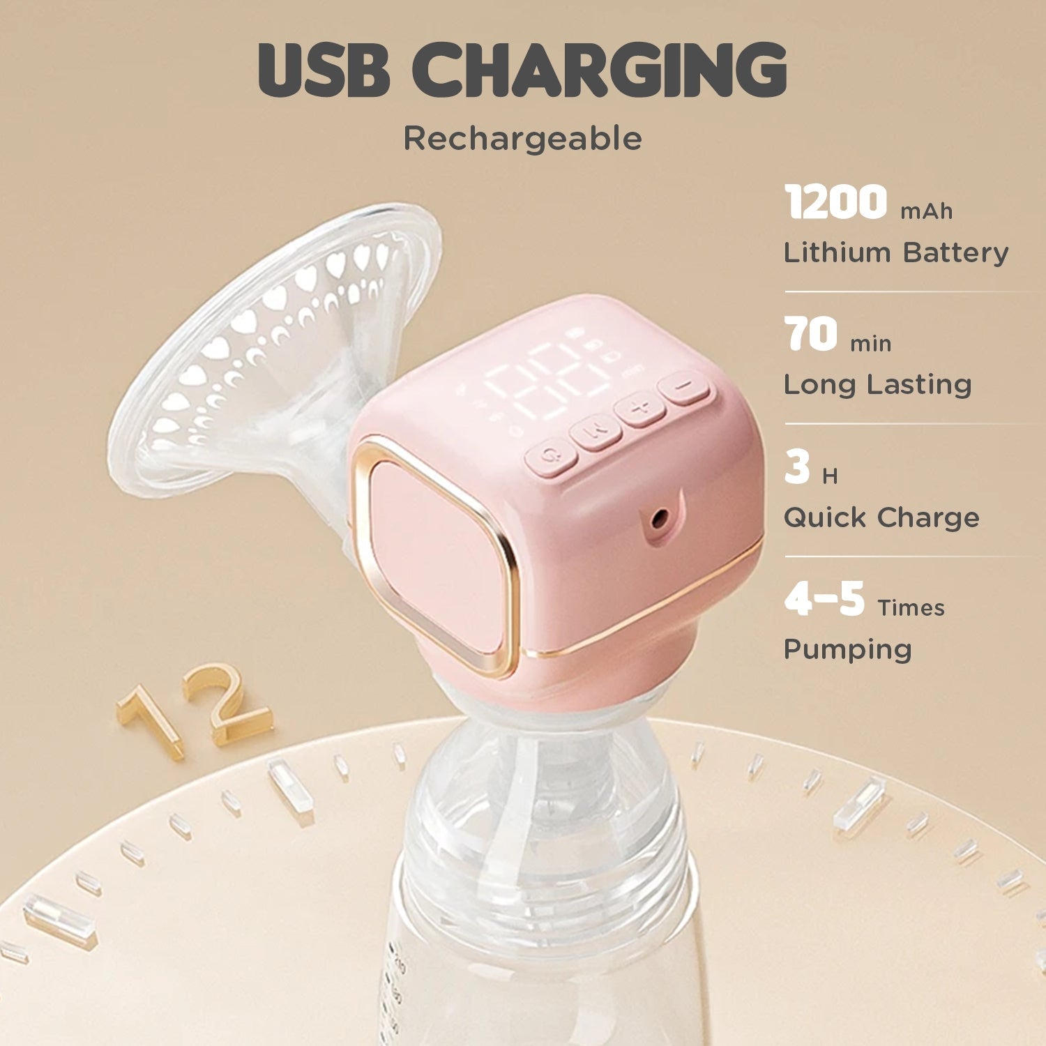 R For Rabbit First Feed Pure Electric Breast Pump White 0.002lb