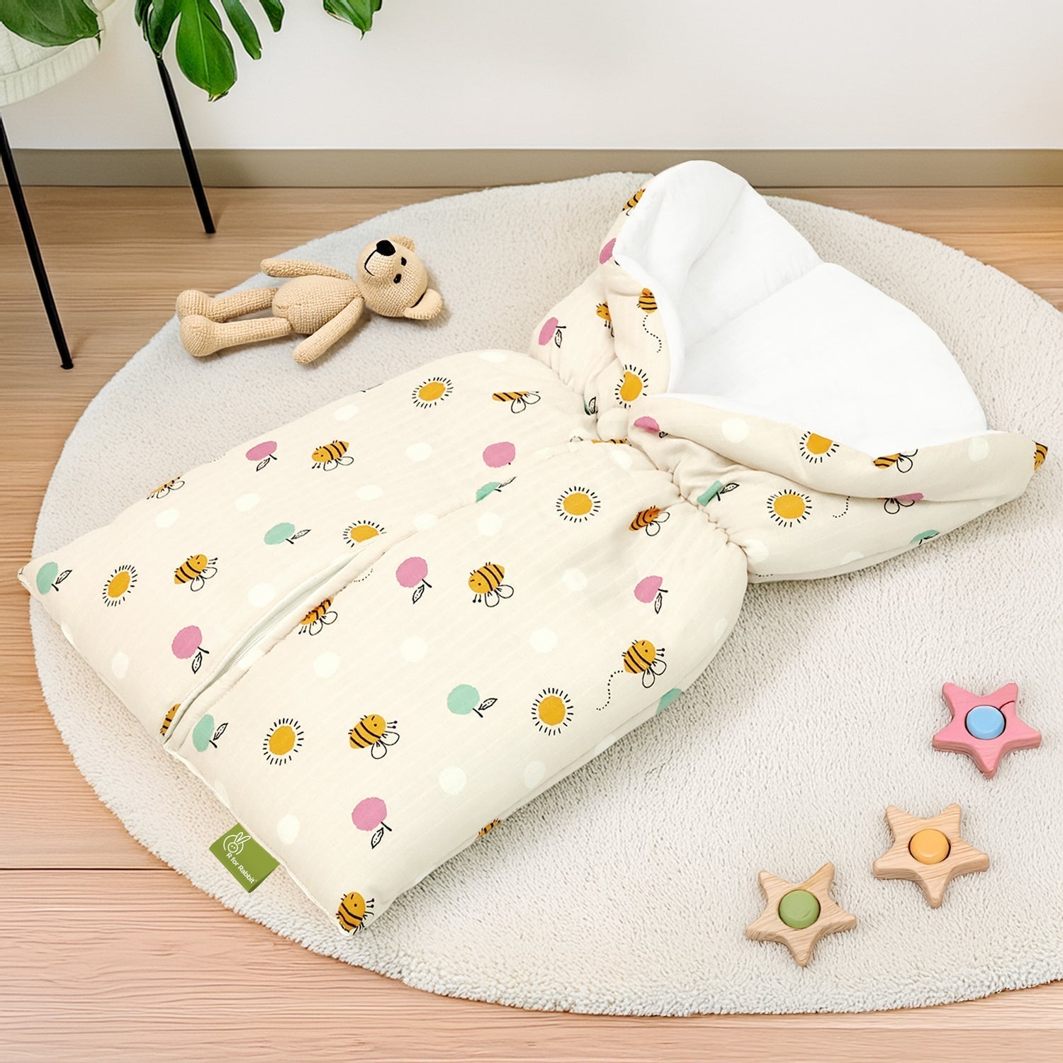 Snuggy Bliss 100% Muslin Cotton Baby Bedding For Newborns