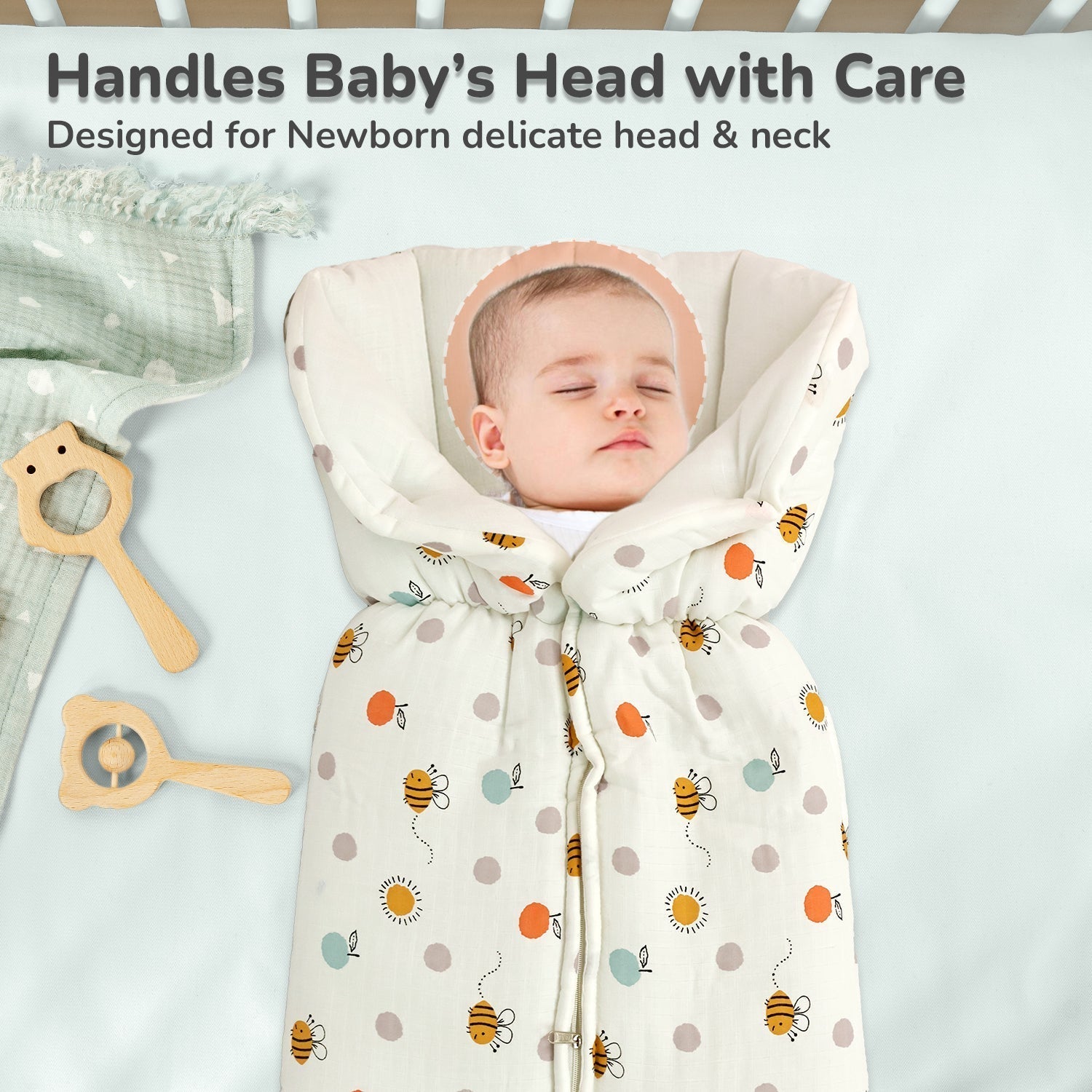 Snuggy Bliss 100% Muslin Cotton Baby Bedding For Babies