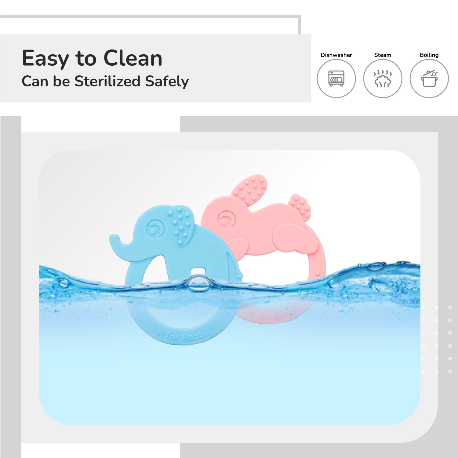 Tiny Bites Zoobie BPA Free Silicone Teethers For Babies