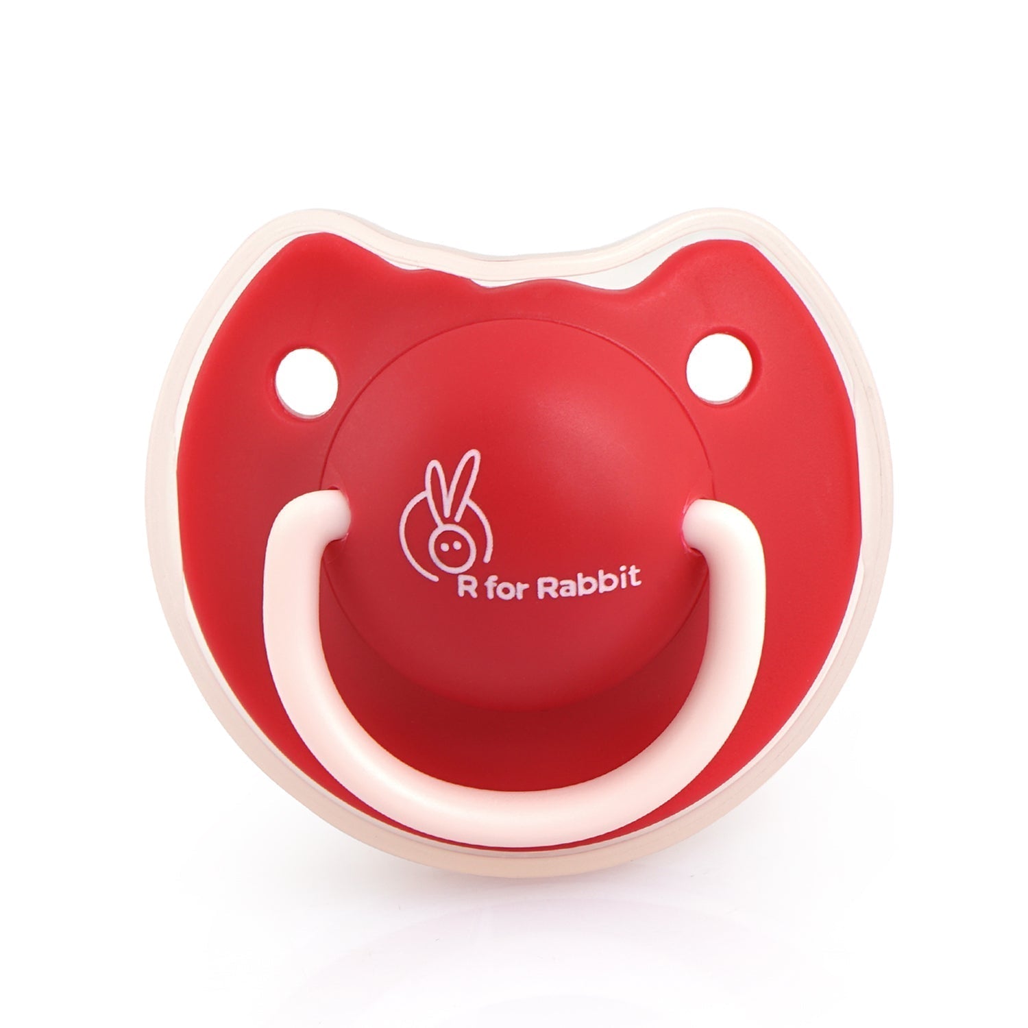 Tusky Red Food-Grade Silicone Orthodontic Pacifier For Babies