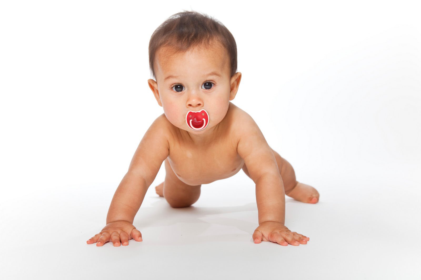 Tusky Red Food-Grade Silicone Orthodontic Pacifier For Babies