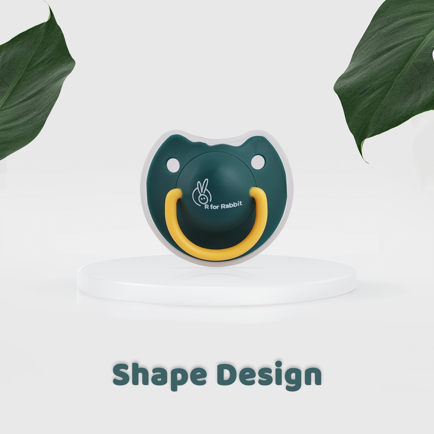 R for Rabbit Tusky Green Food-Grade Silicone Pacifier For Babies