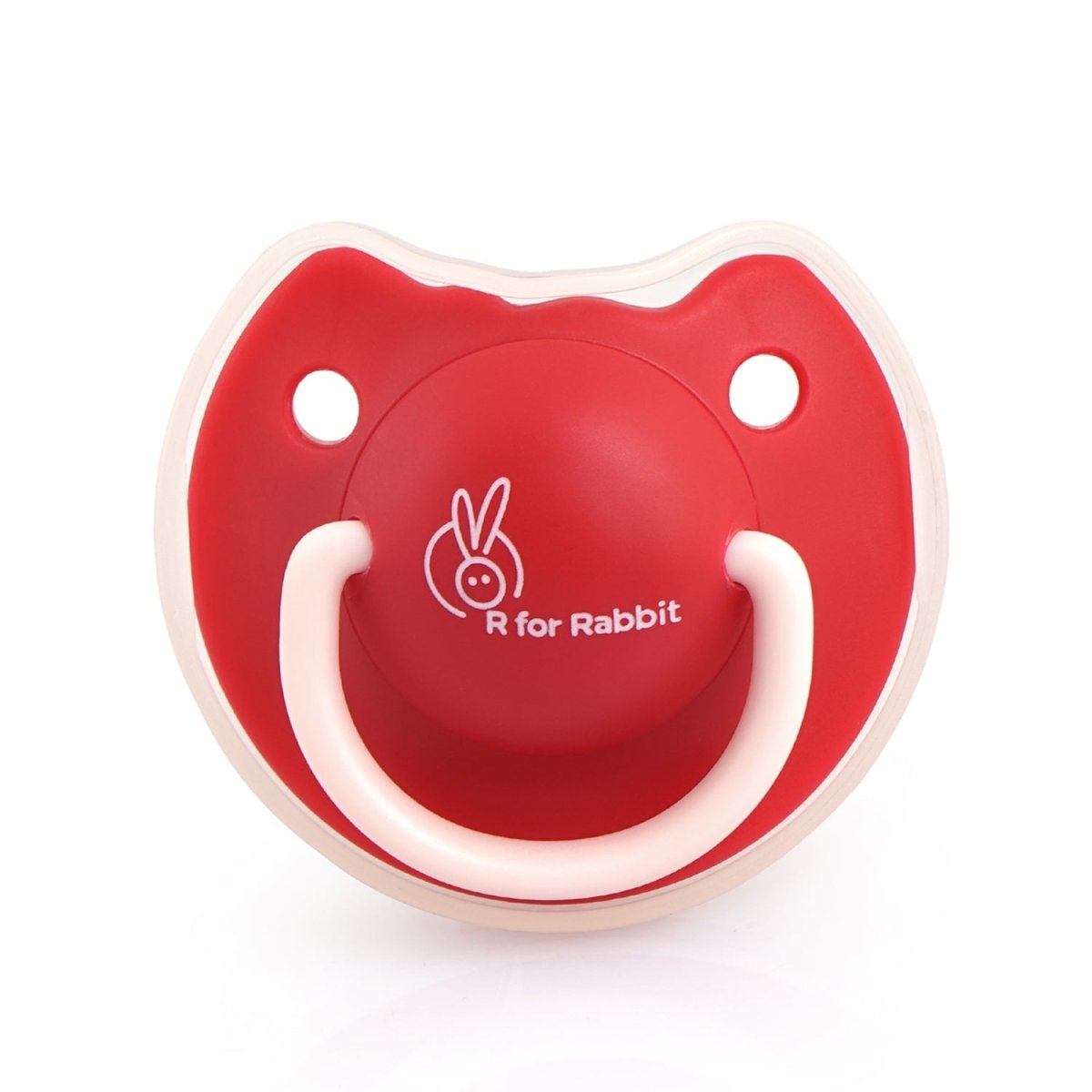R For Rabbit Tusky Red Size M Orthodontic Pacifier For Babies