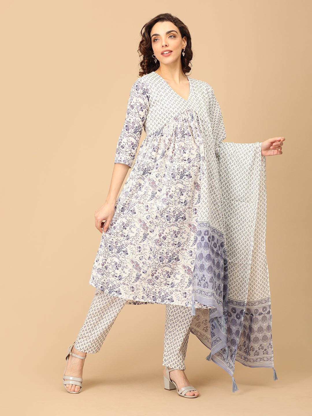  Rang-e-Ret Maternity and Nursing Kurta Set Multi