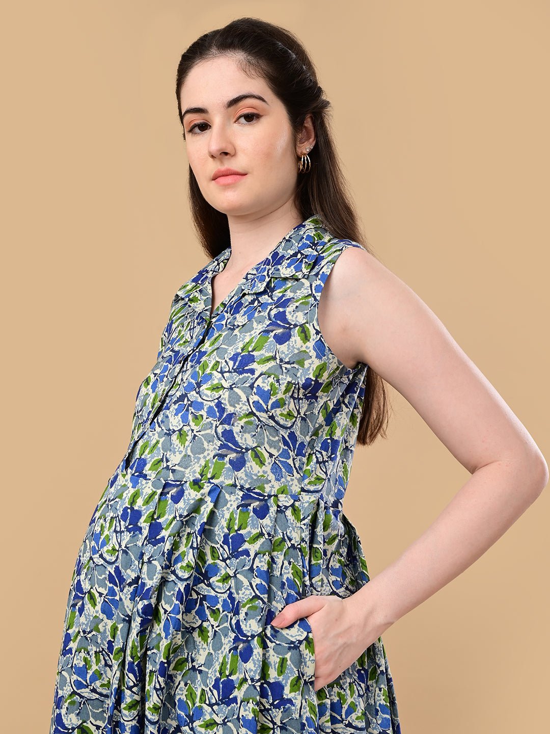  Rangriti Maternity and Nursing Dress Multi