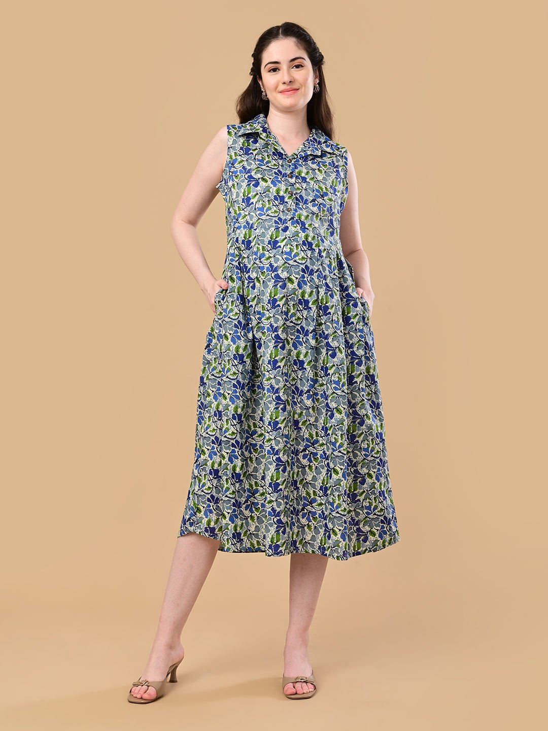  Rangriti Maternity and Nursing Dress Multi