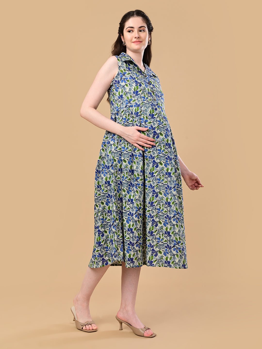  Rangriti Maternity and Nursing Dress Multi