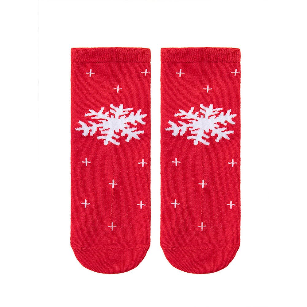 Little Surprise Box Red Green Christmas Ankle Socks Set