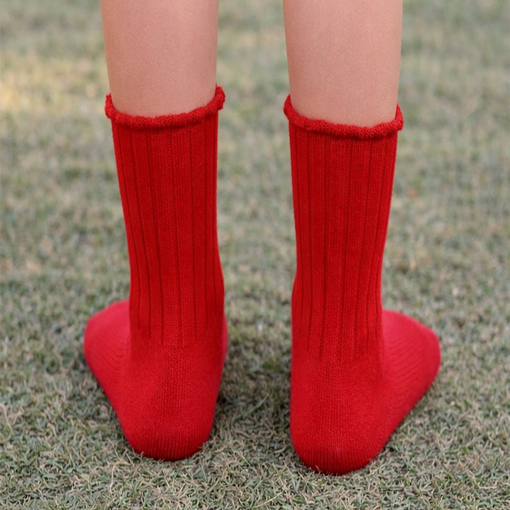 Little Surprise Box Red Santa Mittens Christmas Kids Ankle Socks