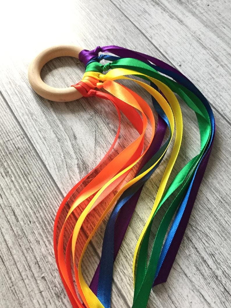 Rocking Potato Wooden Sensory Teething Ring For Babies