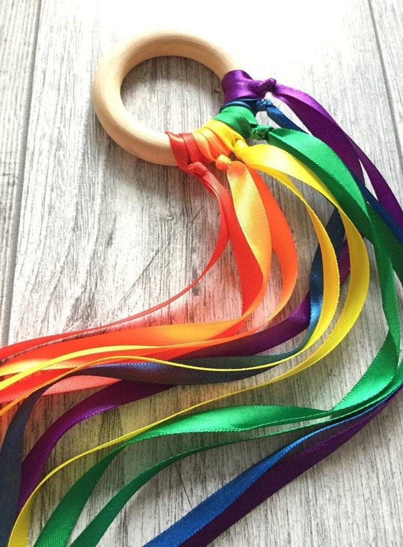 Rocking Potato Wooden Sensory Teething Ring For Babies