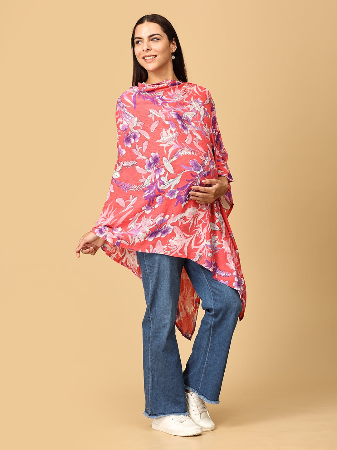  Rosy Bloom Nursing Cover And Top Multi