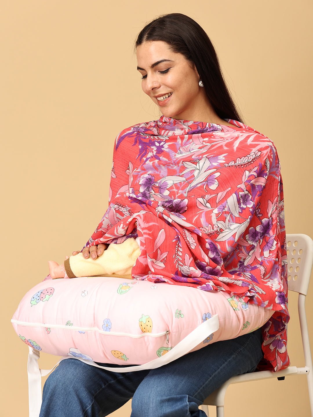  Rosy Bloom Nursing Cover And Top Multi